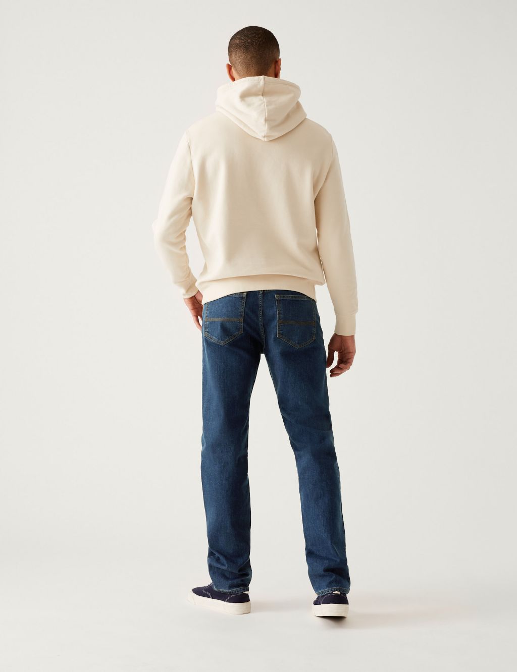 Shorter Length Straight Fit Stretch Jeans with Stormwear™ image 5