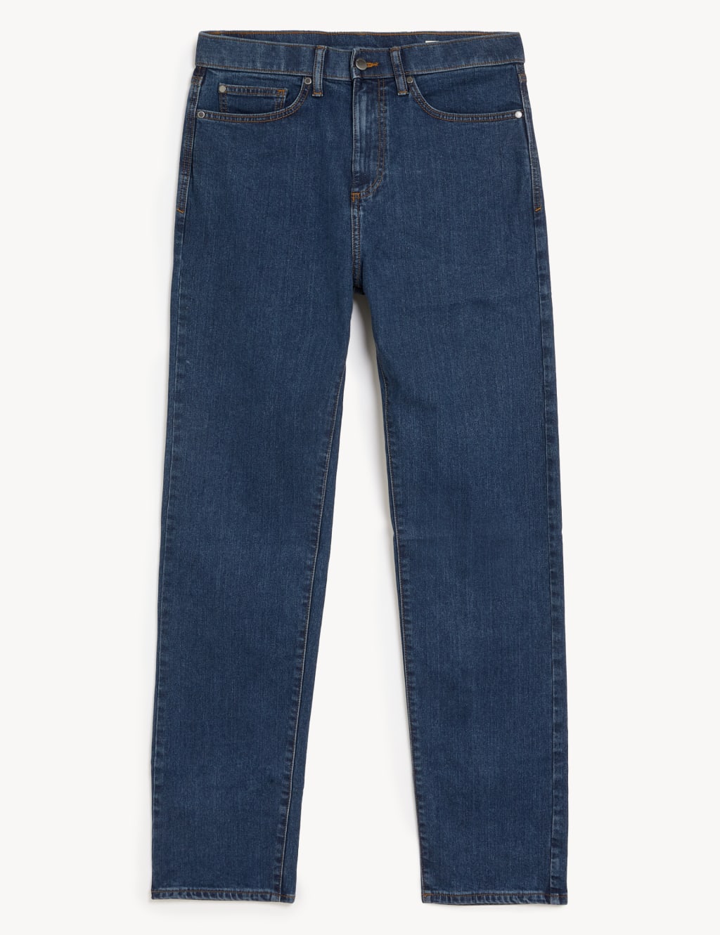 Shorter Length Straight Fit Stretch Jeans with Stormwear™ image 2