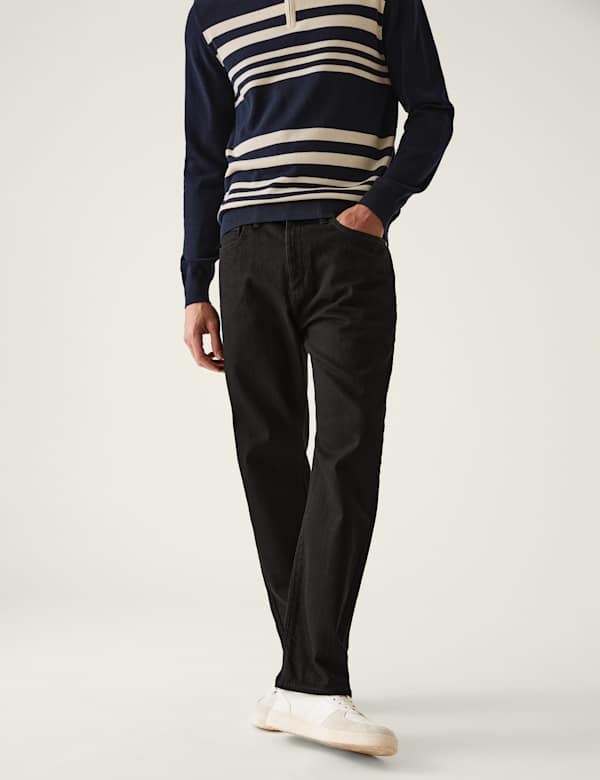 Shorter Length Regular Fit Stretch Jeans