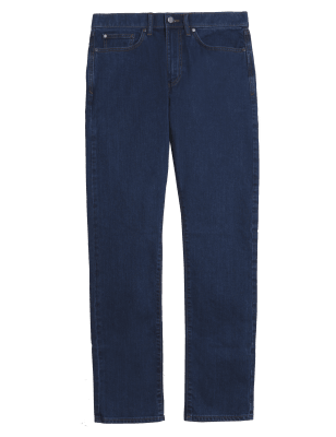 

Mens M&S Collection Slim Fit Stretch Jeans with Stormwear™ - Medium Blue, Medium Blue