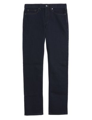 

Mens M&S Collection Slim Fit Stretch Jeans with Stormwear™ - Dark Indigo, Dark Indigo