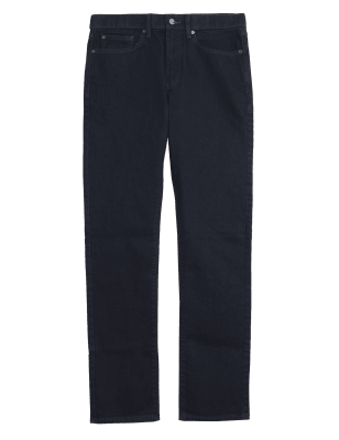 

Mens M&S Collection Schmal geschnittene Stretch-Jeans mit Stormwear™ - Dark Indigo, Dark Indigo