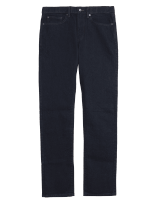 

Mens M&S Collection Slim Fit Stretch Jeans with Stormwear™ - Dark Indigo, Dark Indigo