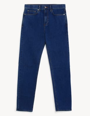 

Mens M&S Collection Big & Tall Straight Fit Stretch Jeans with Stormwear™ - Medium Blue, Medium Blue