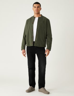 

M&S Collection Jeans straight elásticos con cinturónMens - Black, Black