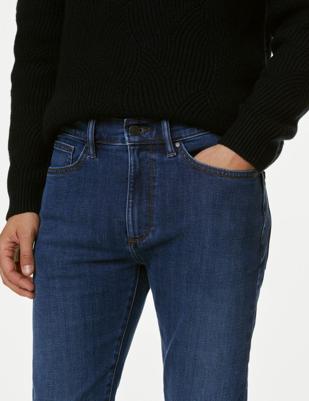 Slim Fit Stretch Jeans with Thermowarmth™ image 4