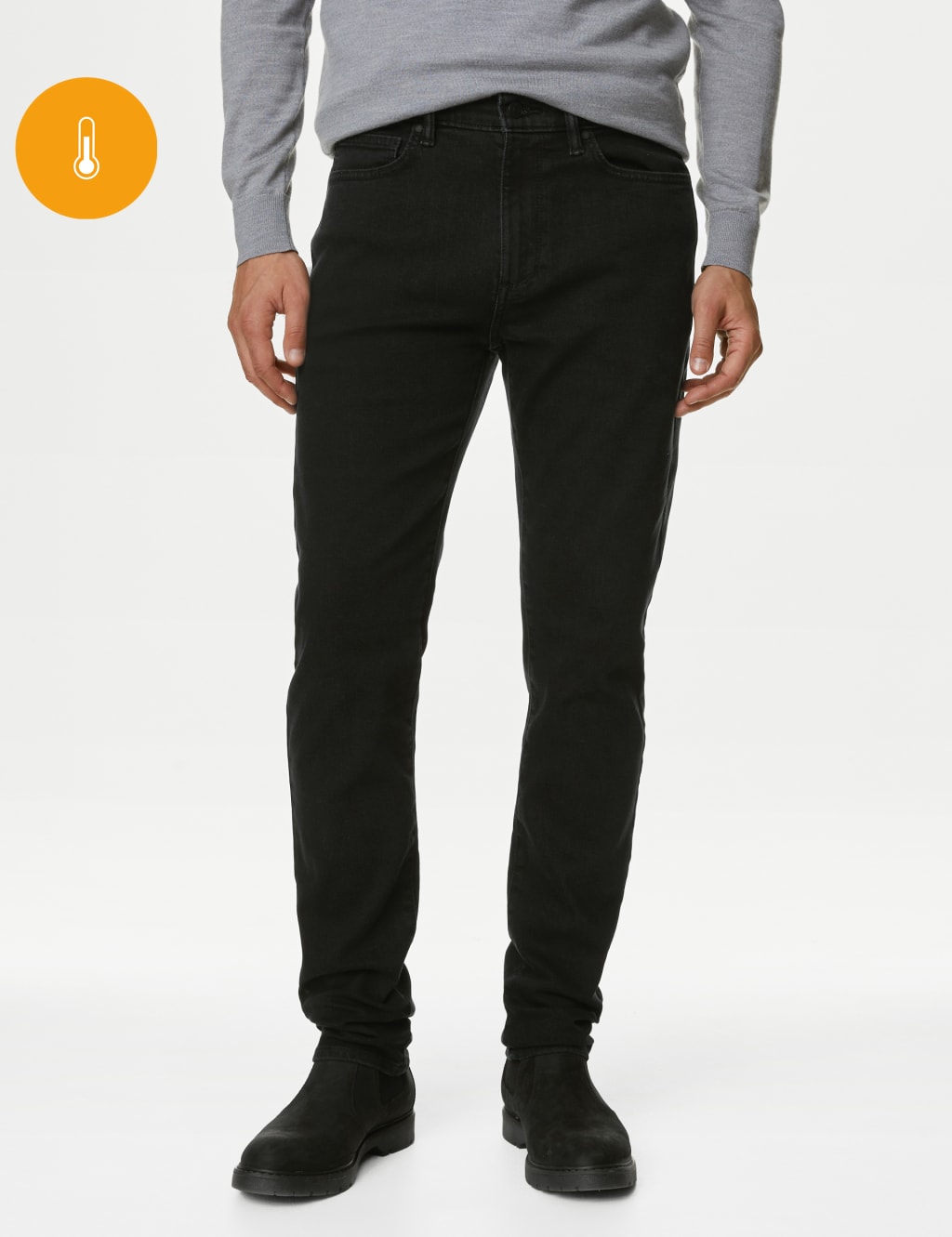 Slim Fit Stretch Jeans with Thermowarmth™ image 1