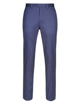 Supima® Cotton Tailored Fit Flat Front Trousers | Collezione | M&S