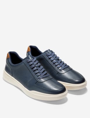 Grand Crosscourt Leather Lace Up Trainers