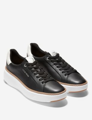 Grandpro Topspin Leather Lace Up Trainers