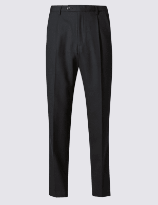 twin pleat trousers