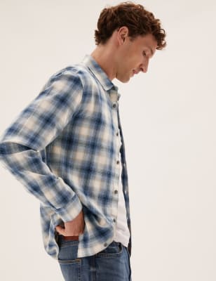 Cotton Casual Men Check Shirts Combo of 5, Full or Long Sleeves at