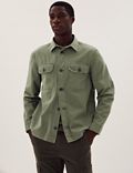 Pure Cotton Garment Dyed Overshirt
