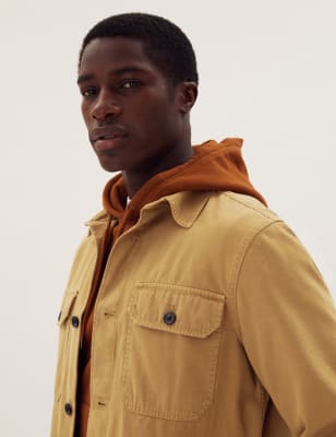 Pure Cotton Garment Dyed Overshirt