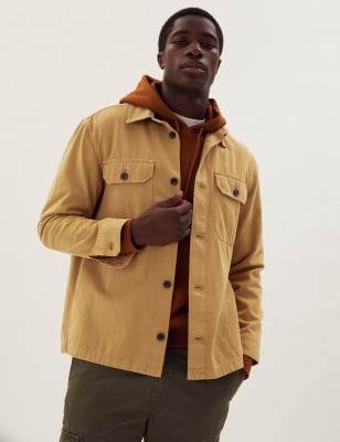 Pure Cotton Garment Dyed Overshirt