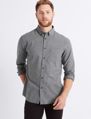 Mens Casual Shirts, Long & Short Sleeve Shirts For Men | M&S