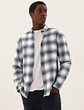 Pure Cotton Flannel Checked Shirt