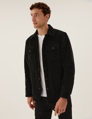 Borg lined 2024 corduroy jacket mens