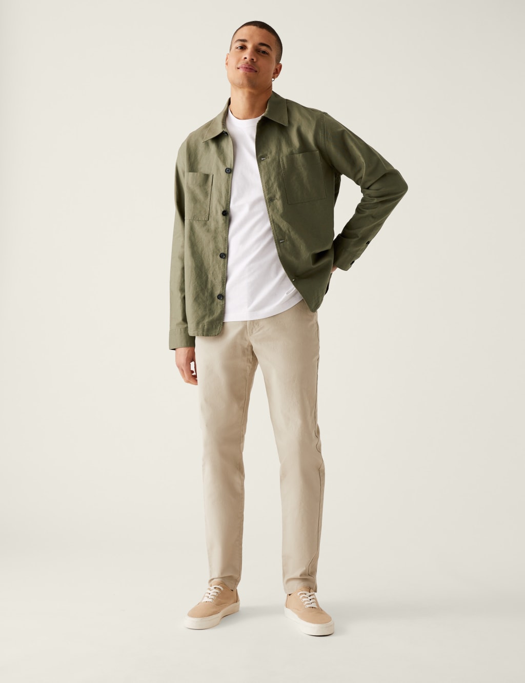 Easy Iron Linen Blend Overshirt image 2