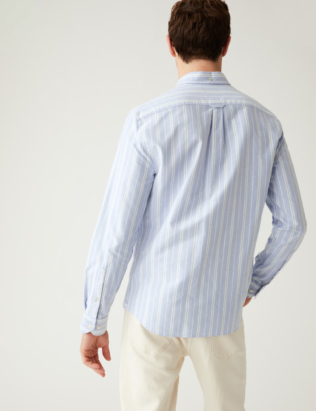 Pure Cotton Striped Oxford Shirt image 4