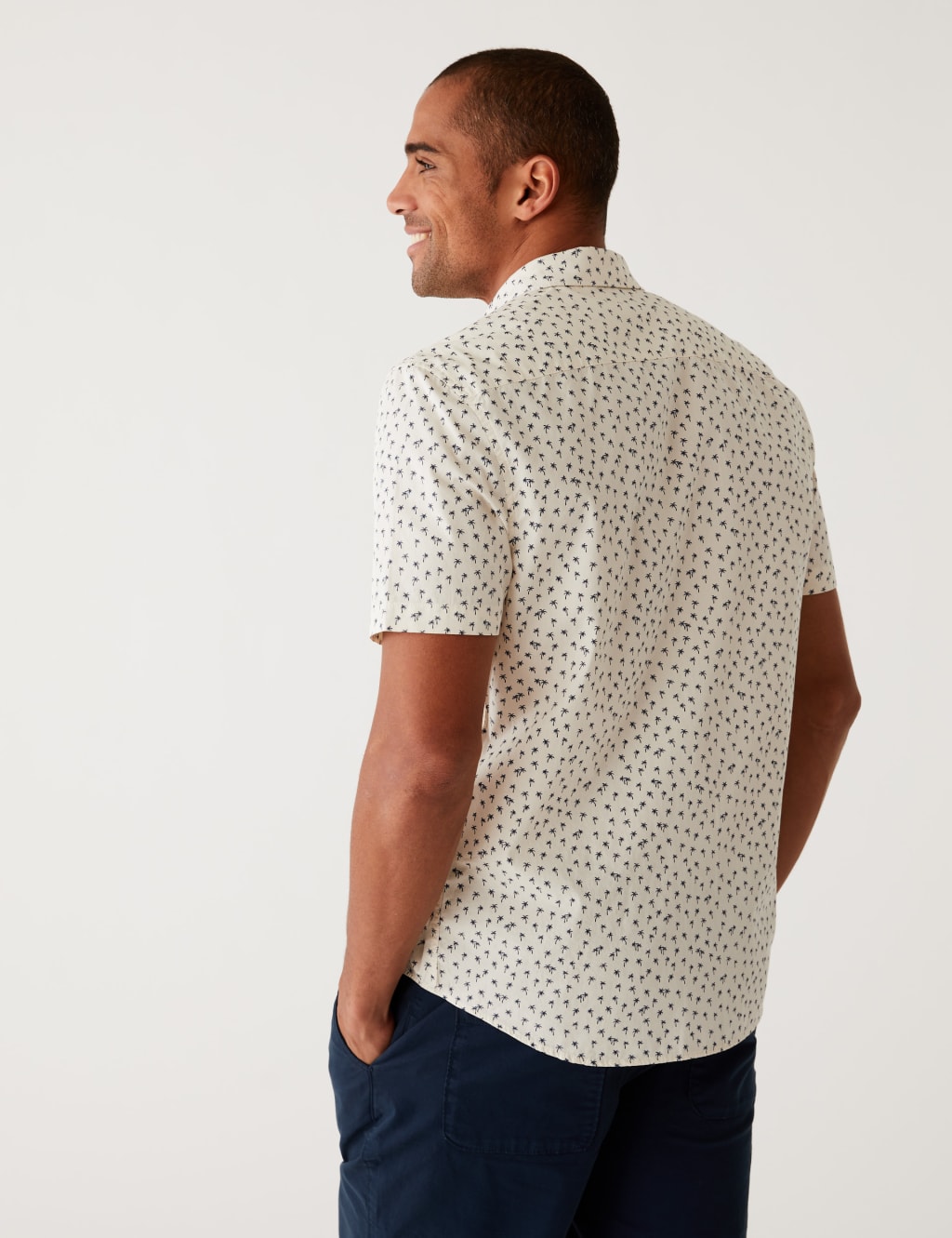 Pure Cotton Palm Tree Print Shirt image 4