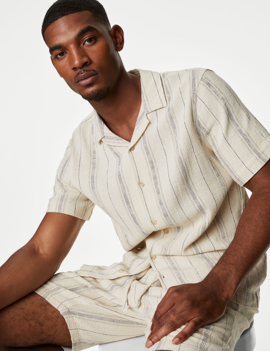 Pure Cotton Cuban Collar Shirt image 1