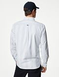 Camisa Oxford de algodón de planchado fácil de rayas