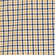 Easy Iron Cotton Stretch Gingham Check Oxford Shirt - yellowmix