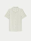Pure Cotton Striped Textured Shirt