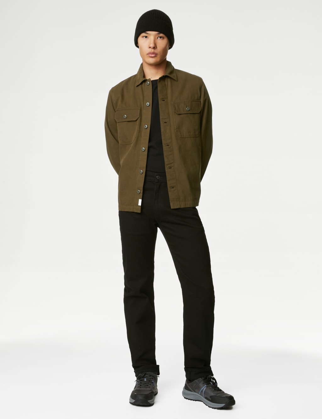 Pure Cotton Utility Overshirt image 3