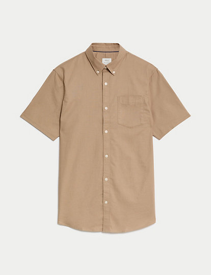 Easy Iron Pure Cotton Oxford Shirt