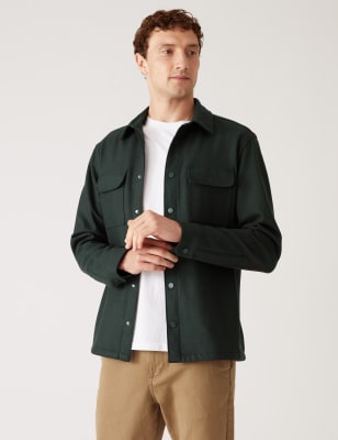 Wool Blend Overshirt