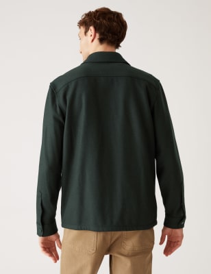 Jcogrid Eddie Wool Blend Overshirt LsOlive Night