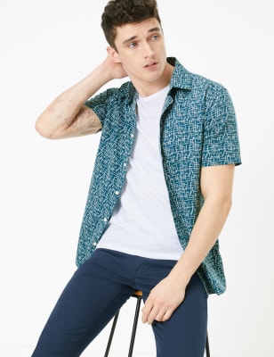 m&s mens summer shirts