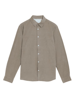 

Mens Autograph Pure Cotton Corduroy Shirt - Light Brown, Light Brown