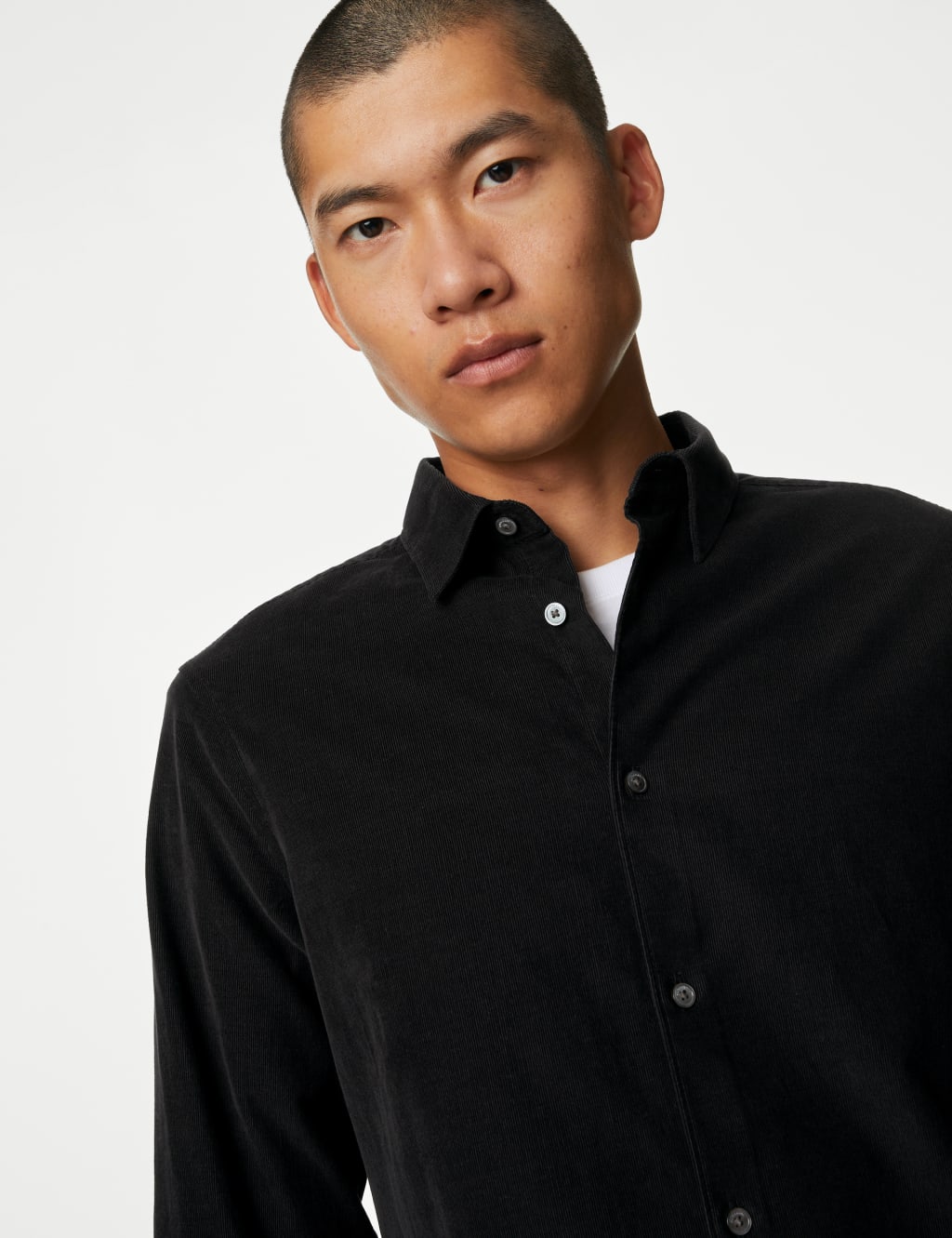 Men’s Casual Black Shirts M&S