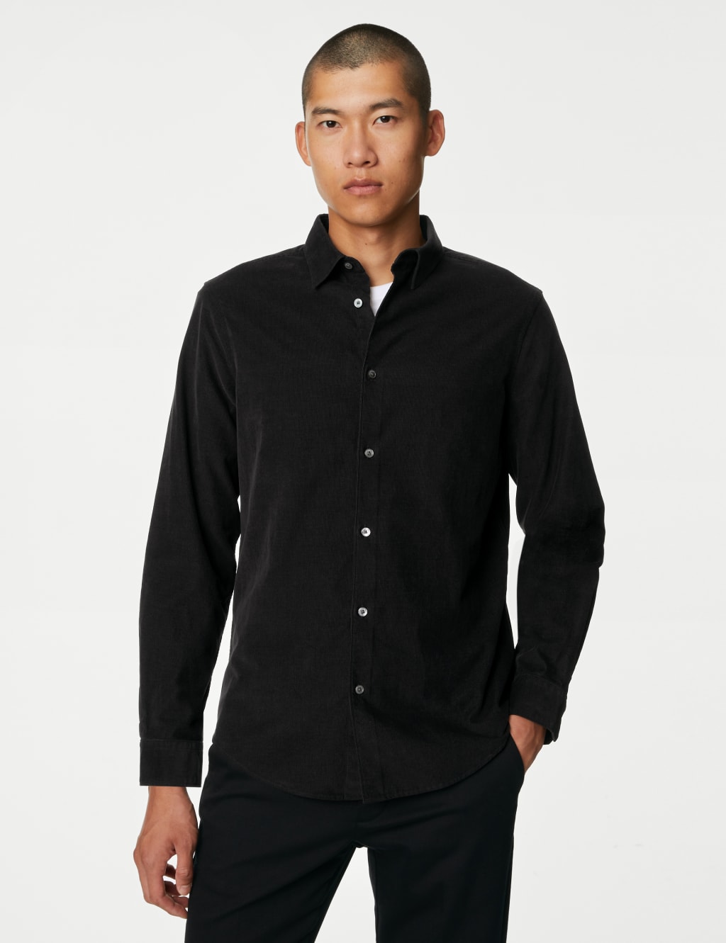 Men’s Casual Black Shirts M&S