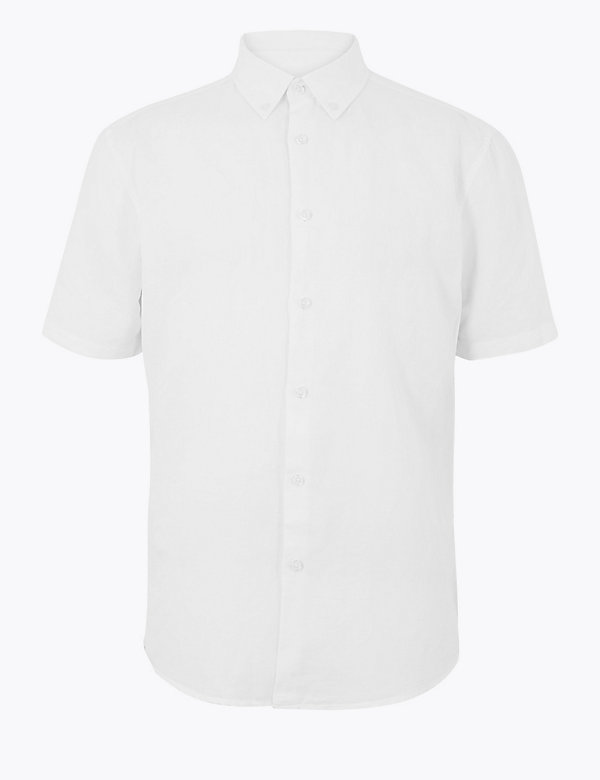 Λινό πουκάμισο με εύκολο σιδέρωμα