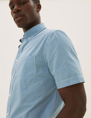 Pure Cotton Checked Shirt - BG