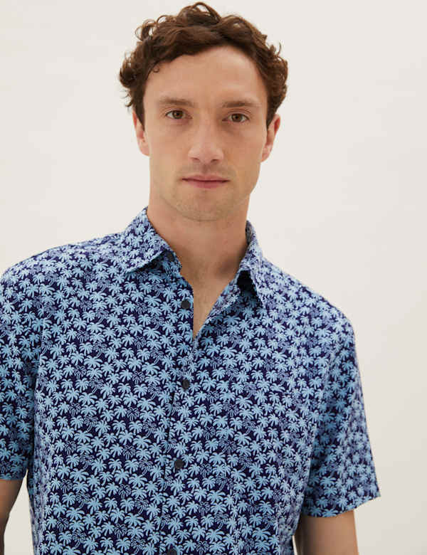 Soft Touch Palm Print Shirt