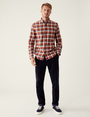 TRUEWERK Men's Tech Flannel - Durable Work Shirt with Snap Buttons
