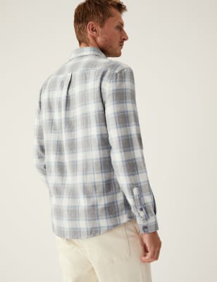 Flannel Brushed Cotton Check Shirt