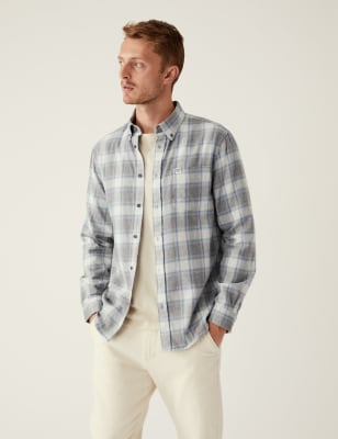 Flannel Brushed Cotton Check Shirt