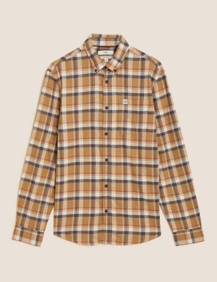 Flannel Brushed Cotton Check Shirt