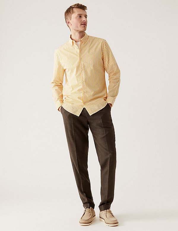 Pure Cotton Striped Shirt - AT