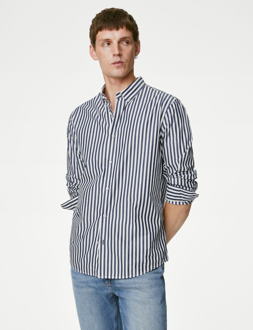 Pure Cotton Striped Shirt image 5