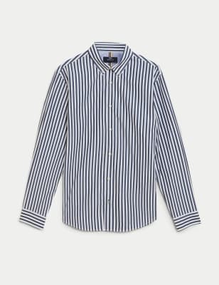 marks and spencer striped shirt