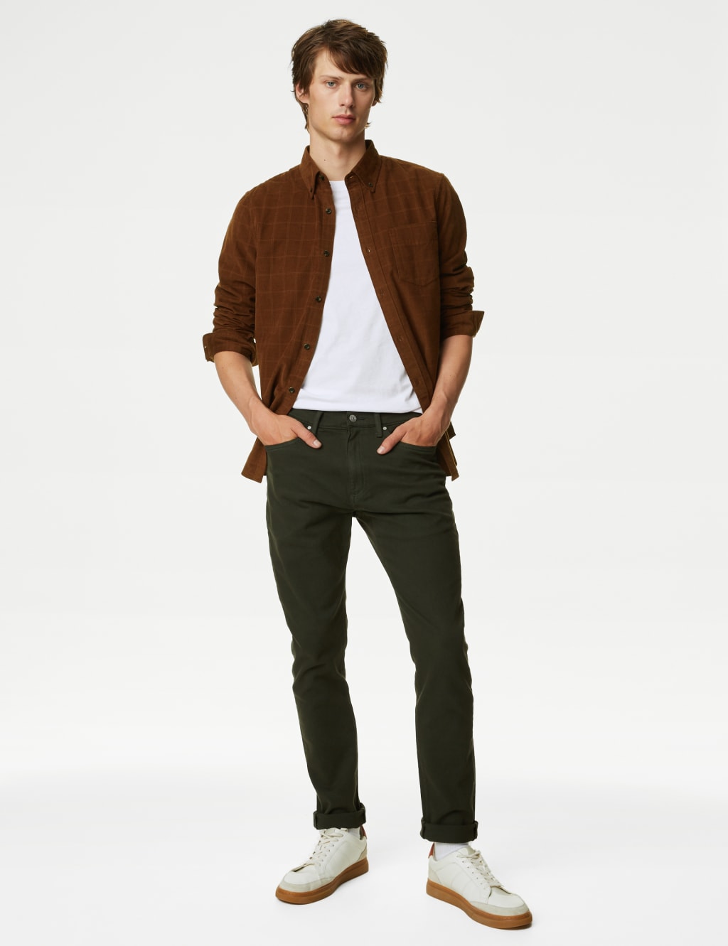 Pure Cotton Corduroy Check Shirt image 4