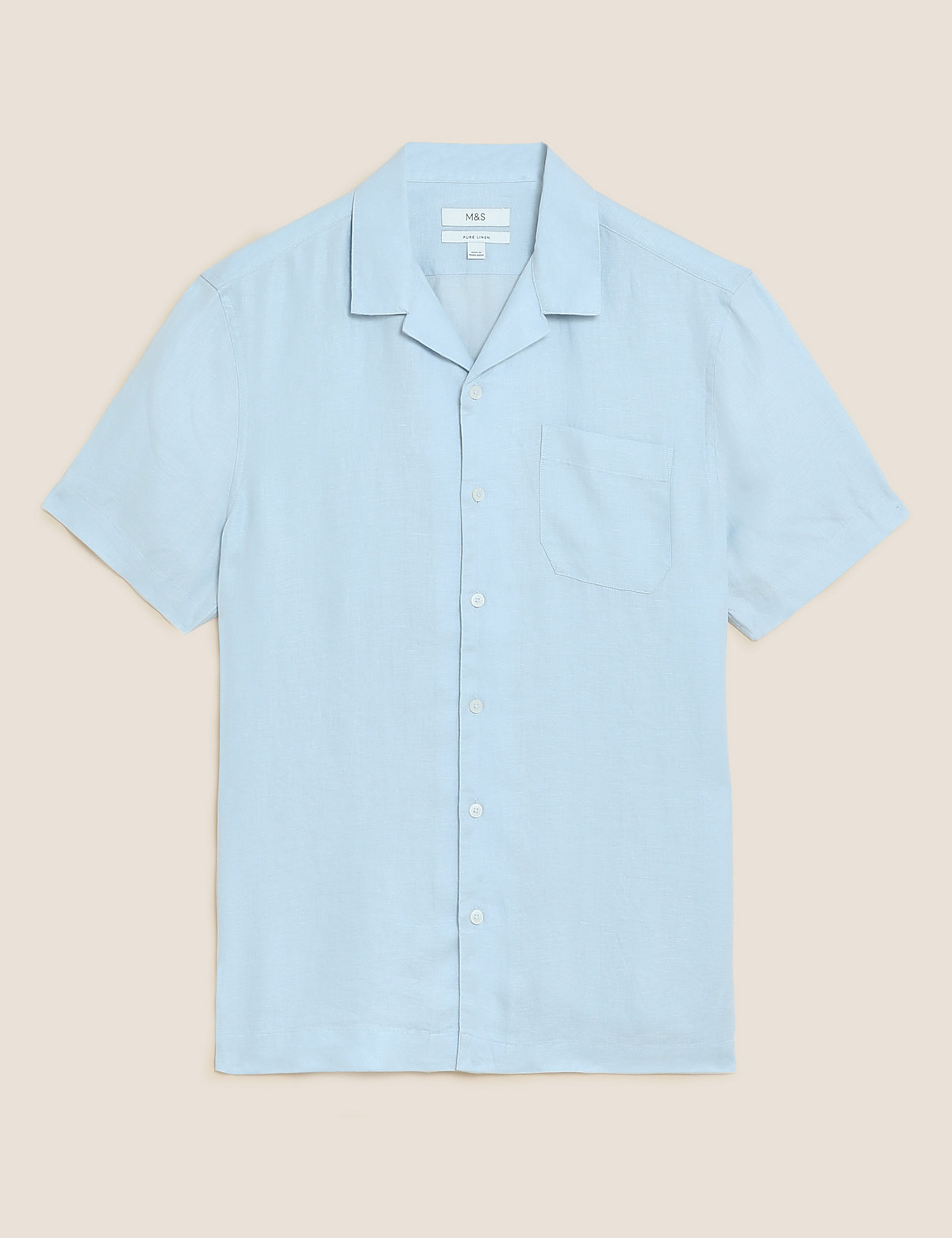 Linen Rich Cuban Collar Shirt