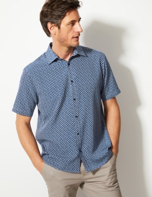 Marks and spencer hot sale half sleeve shirts